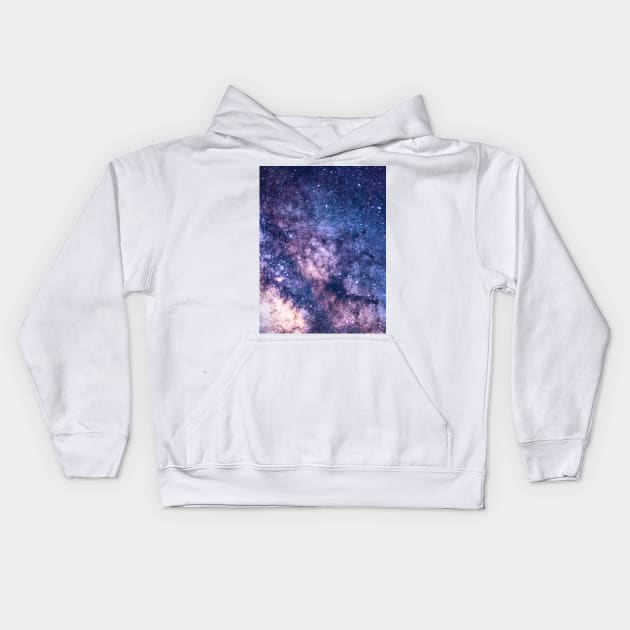 Purple Star Galaxy Kids Hoodie by NewburyBoutique